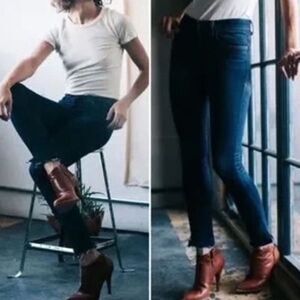 Imogene + Willie Women's Mid-Rise Skinny Virginia Rhone Jeans Blue Denim Size 6